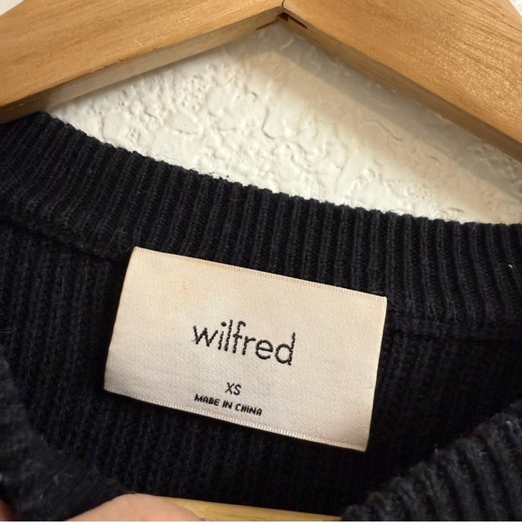 Wilfred Black Merino Wool Blend Sweater – Size XS - Picture 3 of 5